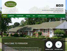 Tablet Screenshot of fernviewapts.com